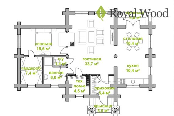 dom 104m2 plan1